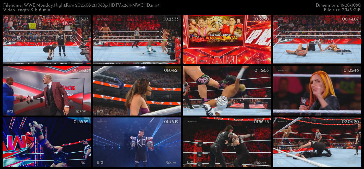 WWE Monday Night Raw 2023 08 21 1080p HDTV x264 NWCHD TGx