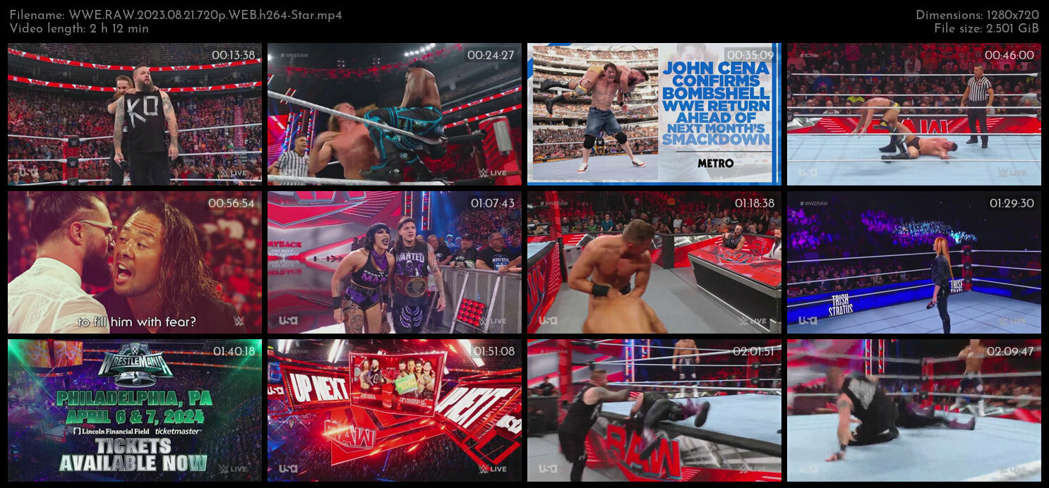 WWE RAW 2023 08 21 720p WEB h264 Star TGx