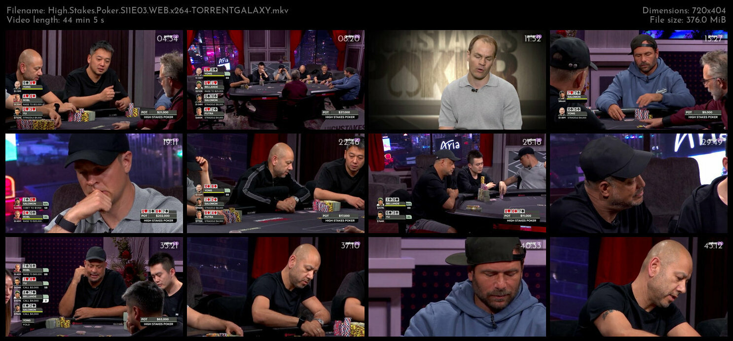 High Stakes Poker S11E03 WEB x264 TORRENTGALAXY