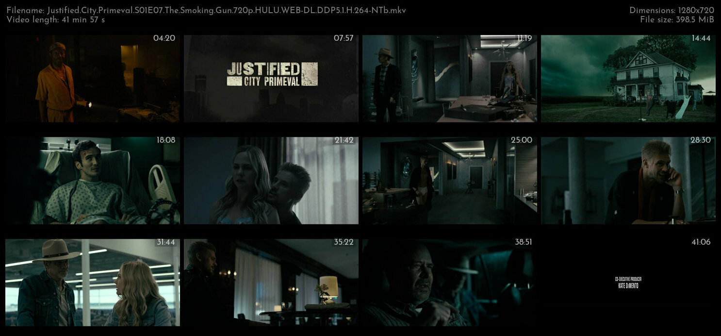 Justified City Primeval S01E07 The Smoking Gun 720p HULU WEB DL DDP5 1 H 264 NTb TGx