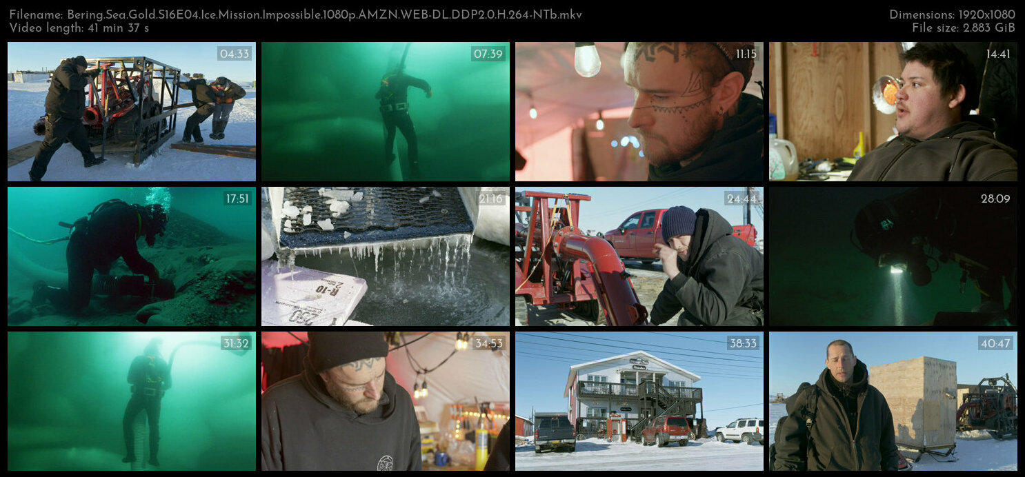 Bering Sea Gold S16E04 Ice Mission Impossible 1080p AMZN WEB DL DDP2 0 H 264 NTb TGx