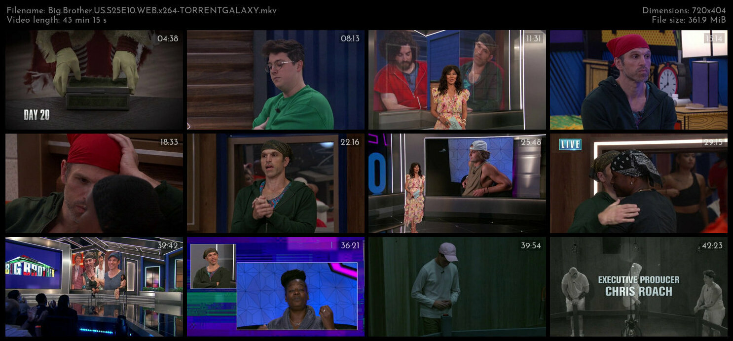 Big Brother US S25E10 WEB x264 TORRENTGALAXY