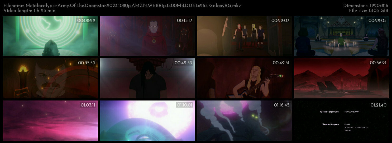 Metalocalypse Army Of The Doomstar 2023 1080p AMZN WEBRip 1400MB DD5 1 x264 GalaxyRG