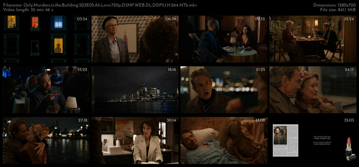 Only Murders in the Building S03E05 Ah Love 720p DSNP WEB DL DDP5 1 H 264 NTb TGx