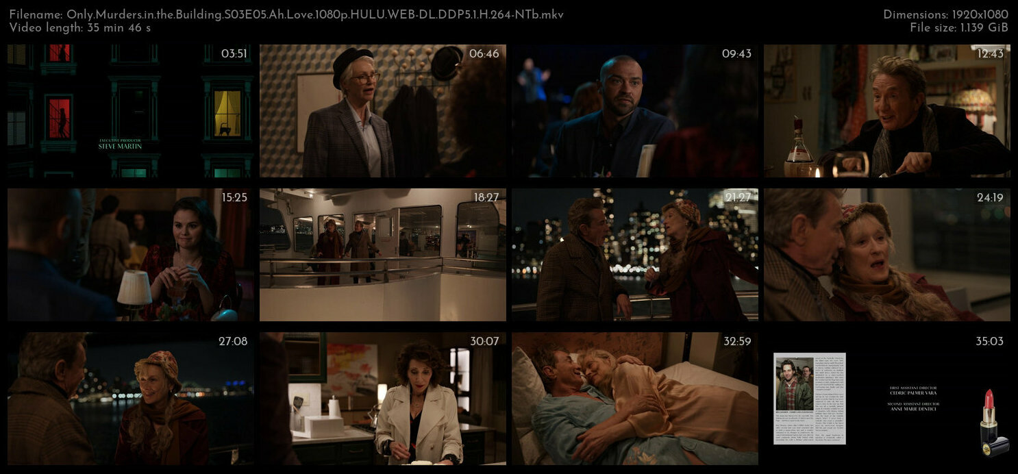 Only Murders in the Building S03E05 Ah Love 1080p HULU WEB DL DDP5 1 H 264 NTb TGx