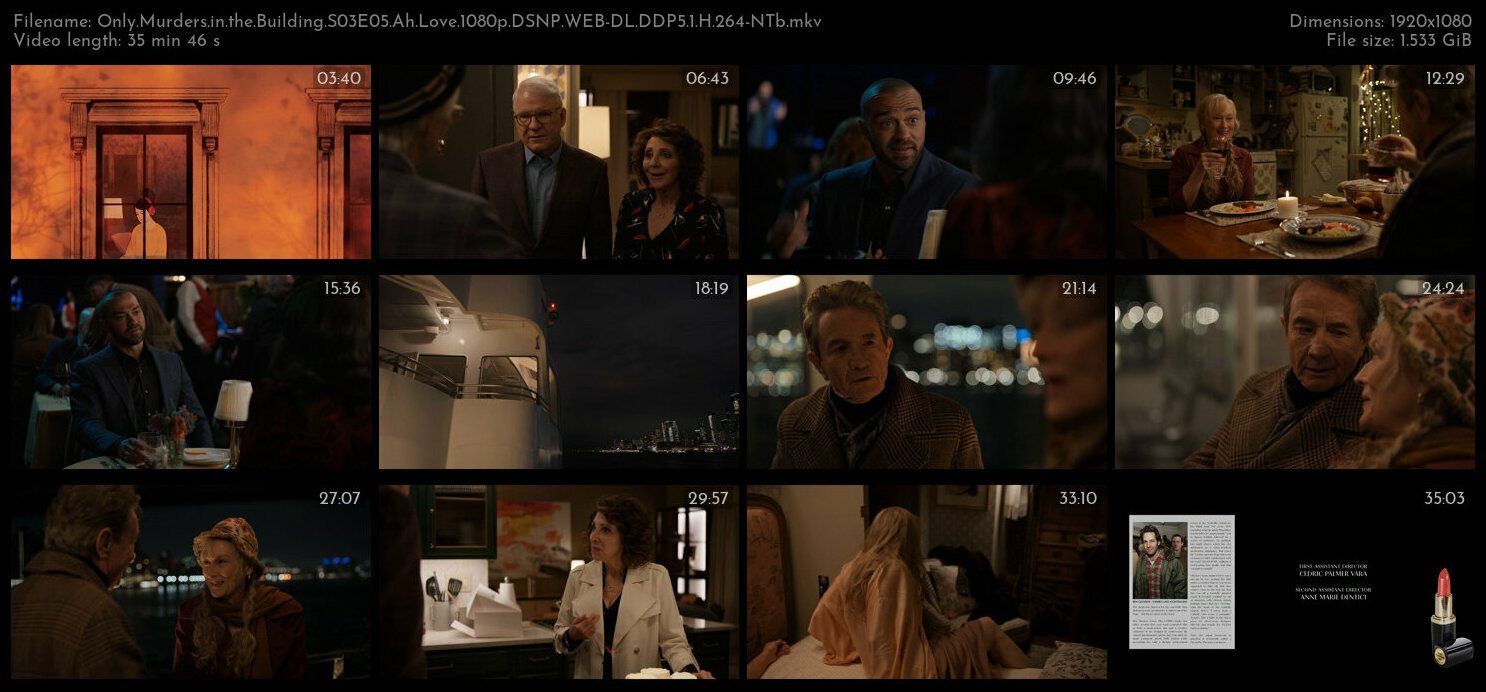 Only Murders in the Building S03E05 Ah Love 1080p DSNP WEB DL DDP5 1 H 264 NTb TGx