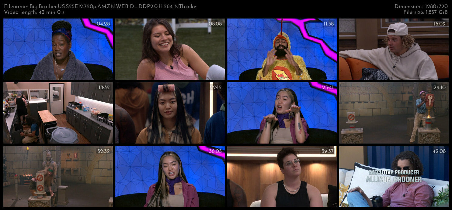 Big Brother US S25E12 720p AMZN WEB DL DDP2 0 H 264 NTb TGx