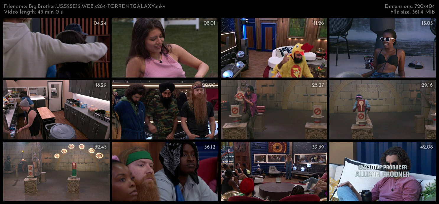 Big Brother US S25E12 WEB x264 TORRENTGALAXY