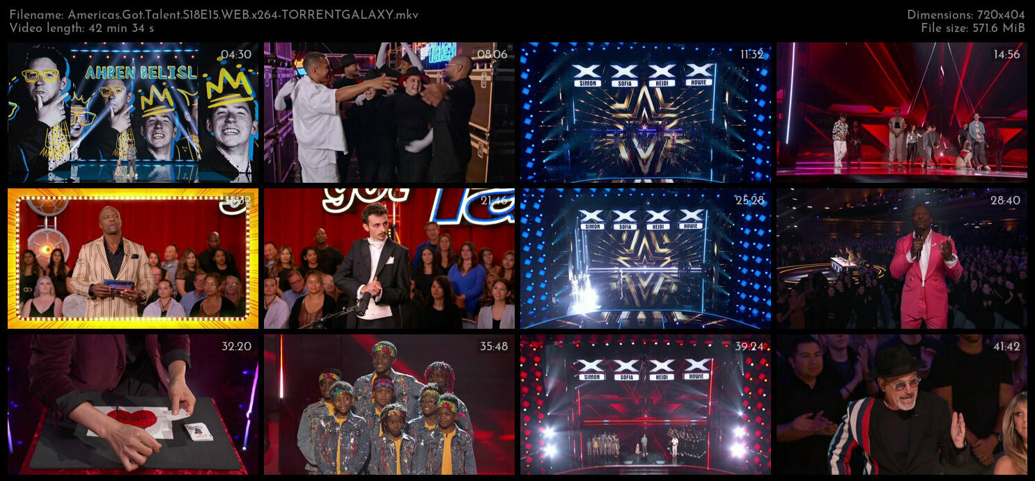 Americas Got Talent S18E15 WEB x264 TORRENTGALAXY