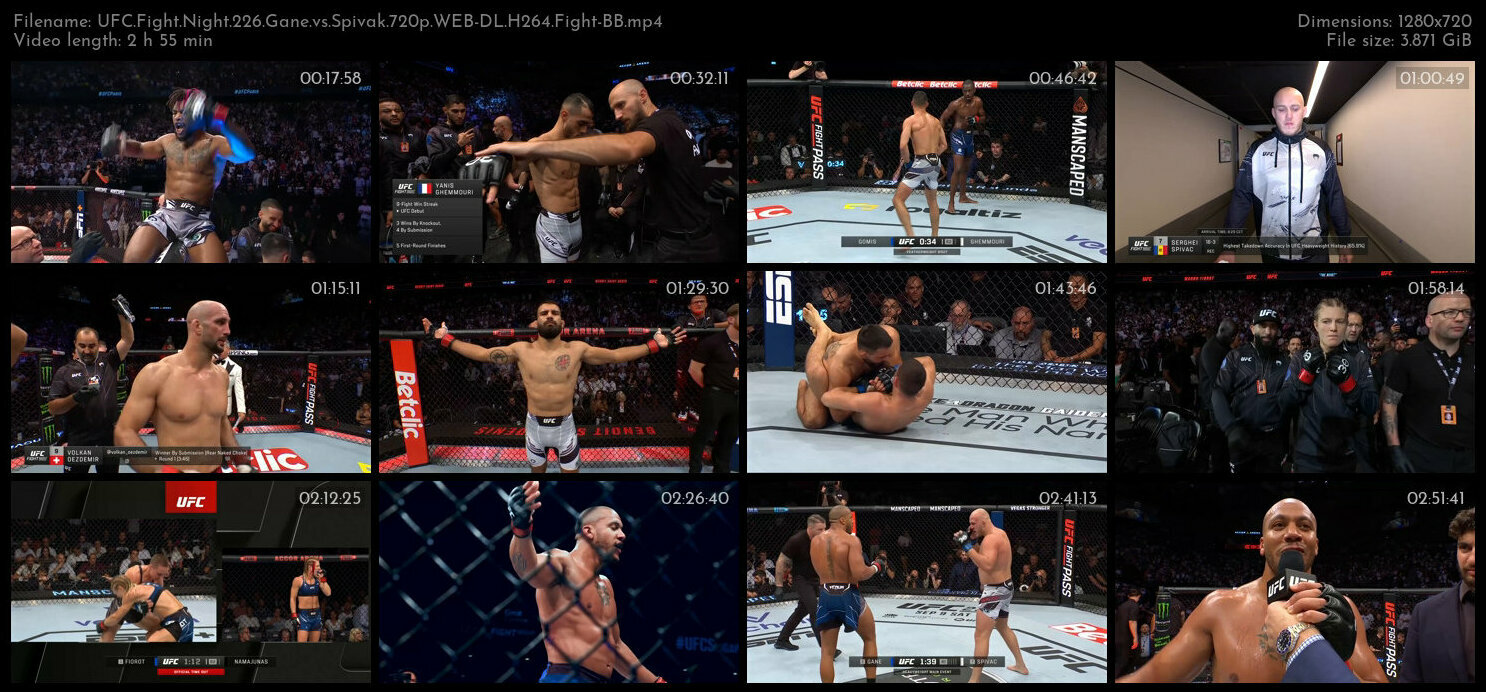 UFC Fight Night 226 Gane vs Spivak 720p WEB DL H264 Fight BB