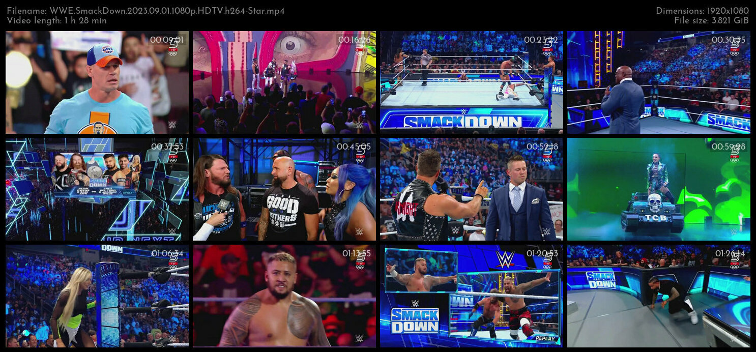 WWE SmackDown 2023 09 01 1080p HDTV h264 Star TGx