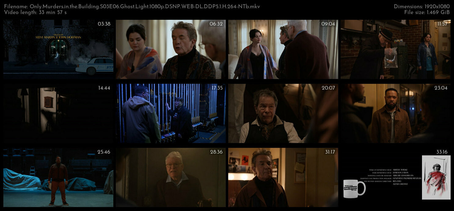 Only Murders in the Building S03E06 Ghost Light 1080p DSNP WEB DL DDP5 1 H 264 NTb TGx