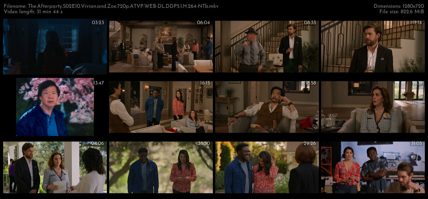 The Afterparty S02E10 Vivian and Zoe 720p ATVP WEB DL DDP5 1 H 264 NTb TGx