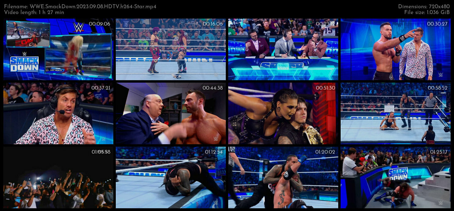 WWE SmackDown 2023 09 08 HDTV h264 Star TGx