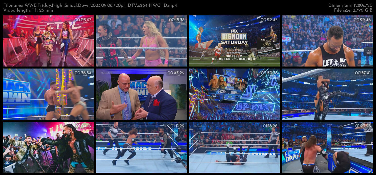 WWE Friday Night SmackDown 2023 09 08 720p HDTV x264 NWCHD TGx