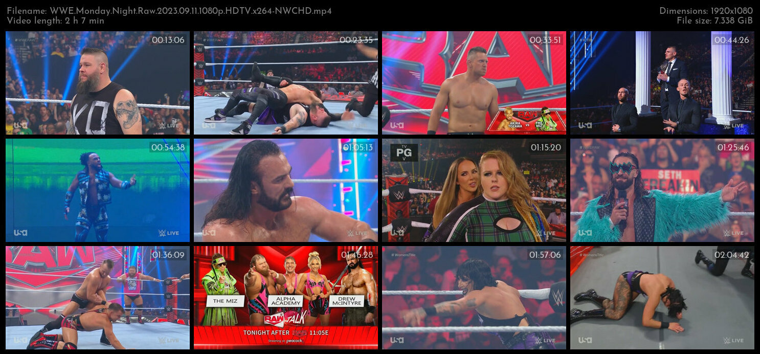 WWE Monday Night Raw 2023 09 11 1080p HDTV x264 NWCHD TGx