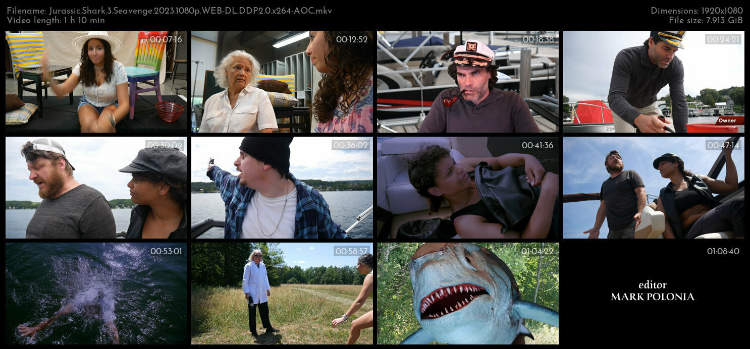 Jurassic Shark 3 Seavenge 2023 1080p WEB DL DDP2 0 x264 AOC TGx