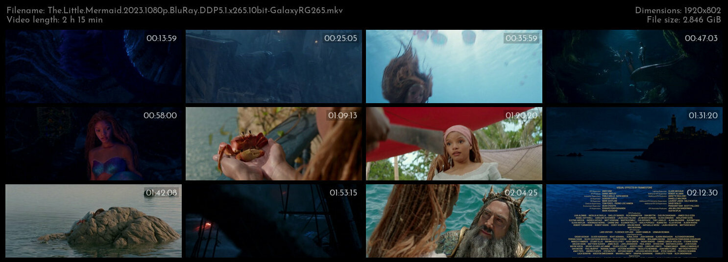 The Little Mermaid 2023 1080p BluRay DDP5 1 x265 10bit GalaxyRG265