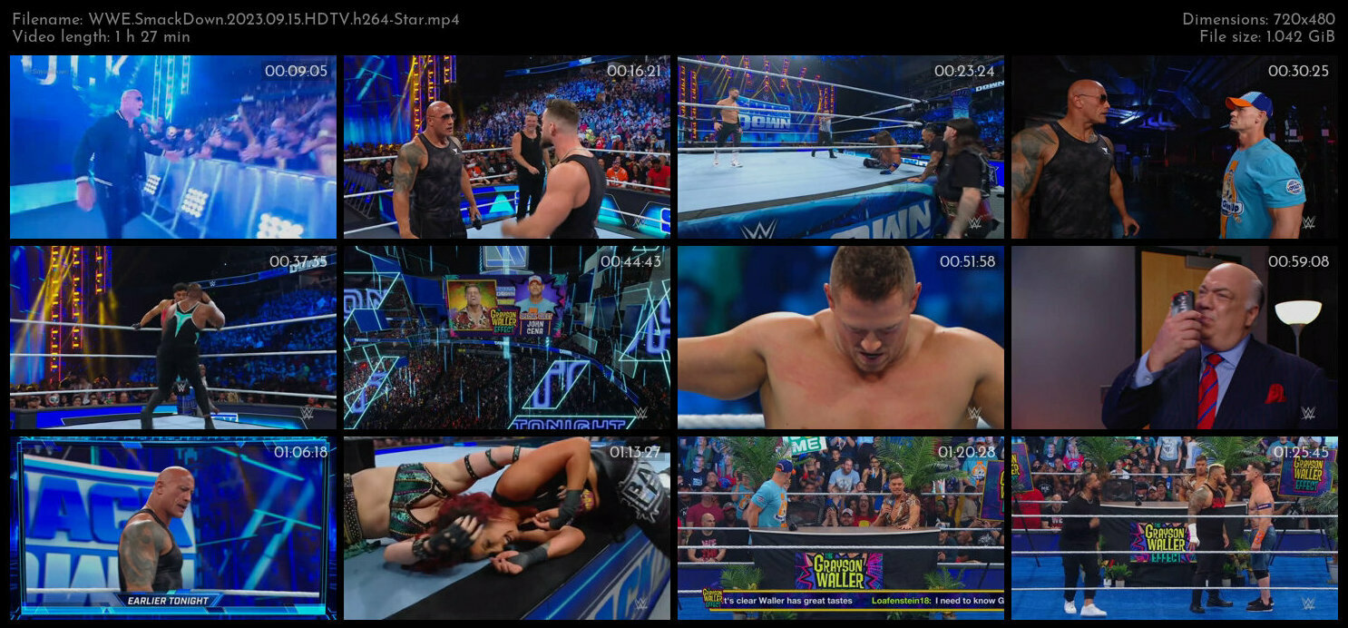 WWE SmackDown 2023 09 15 HDTV h264 Star TGx