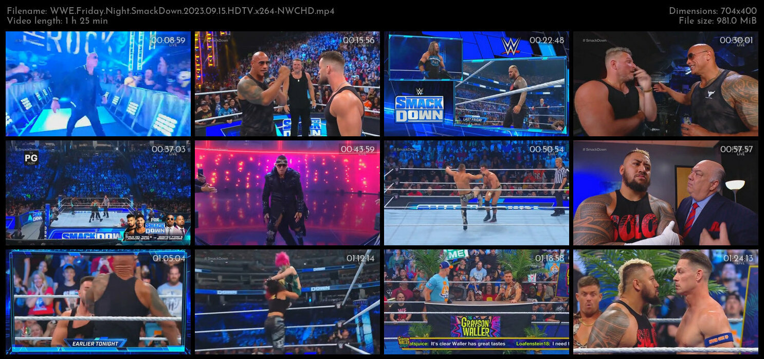 WWE Friday Night SmackDown 2023 09 15 HDTV x264 NWCHD TGx