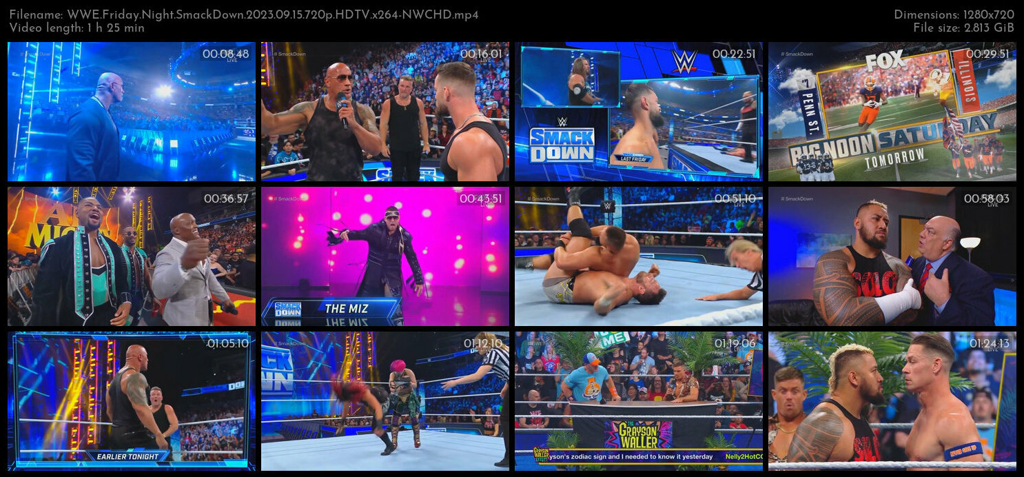 WWE Friday Night SmackDown 2023 09 15 720p HDTV x264 NWCHD TGx