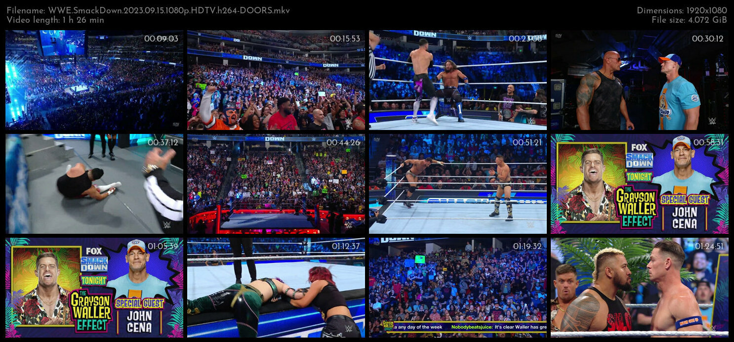 WWE SmackDown 2023 09 15 1080p HDTV h264 DOORS TGx