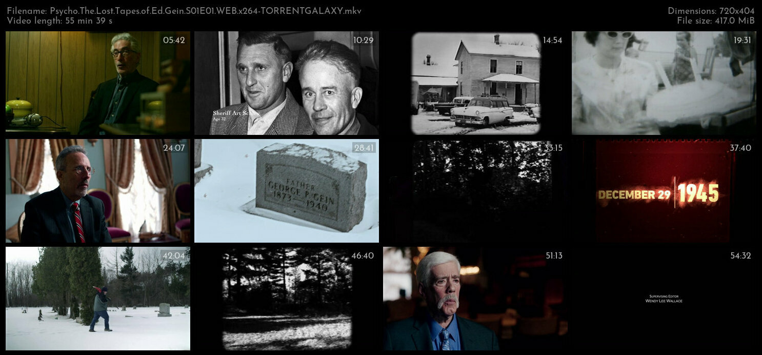 Psycho The Lost Tapes of Ed Gein S01E01 WEB x264 TORRENTGALAXY