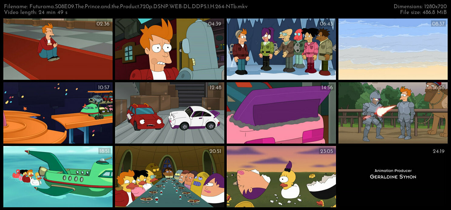 Futurama S08E09 The Prince and the Product 720p DSNP WEB DL DDP5 1 H 264 NTb TGx