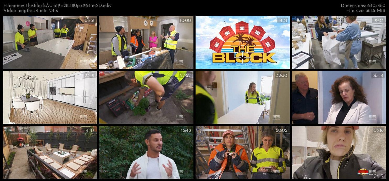 The Block AU S19E28 480p x264 mSD TGx