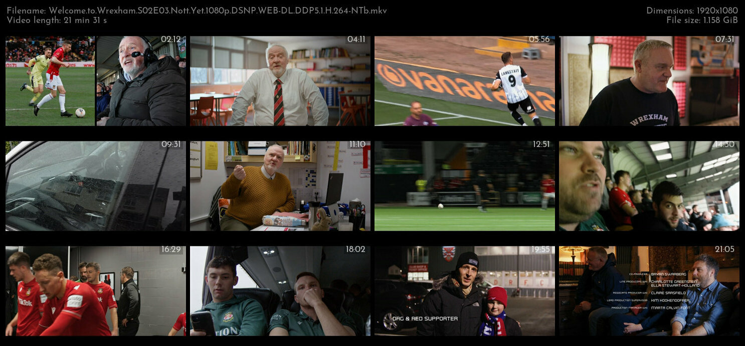 Welcome to Wrexham S02E03 Nott Yet 1080p DSNP WEB DL DDP5 1 H 264 NTb TGx