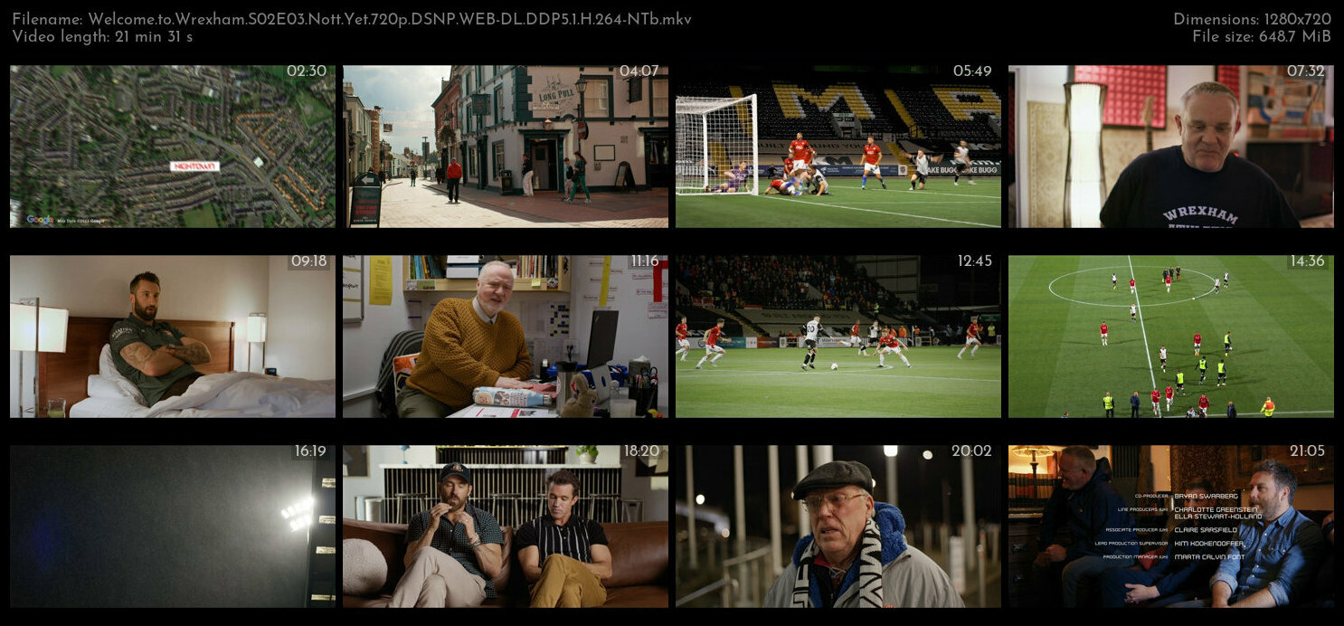 Welcome to Wrexham S02E03 Nott Yet 720p DSNP WEB DL DDP5 1 H 264 NTb TGx