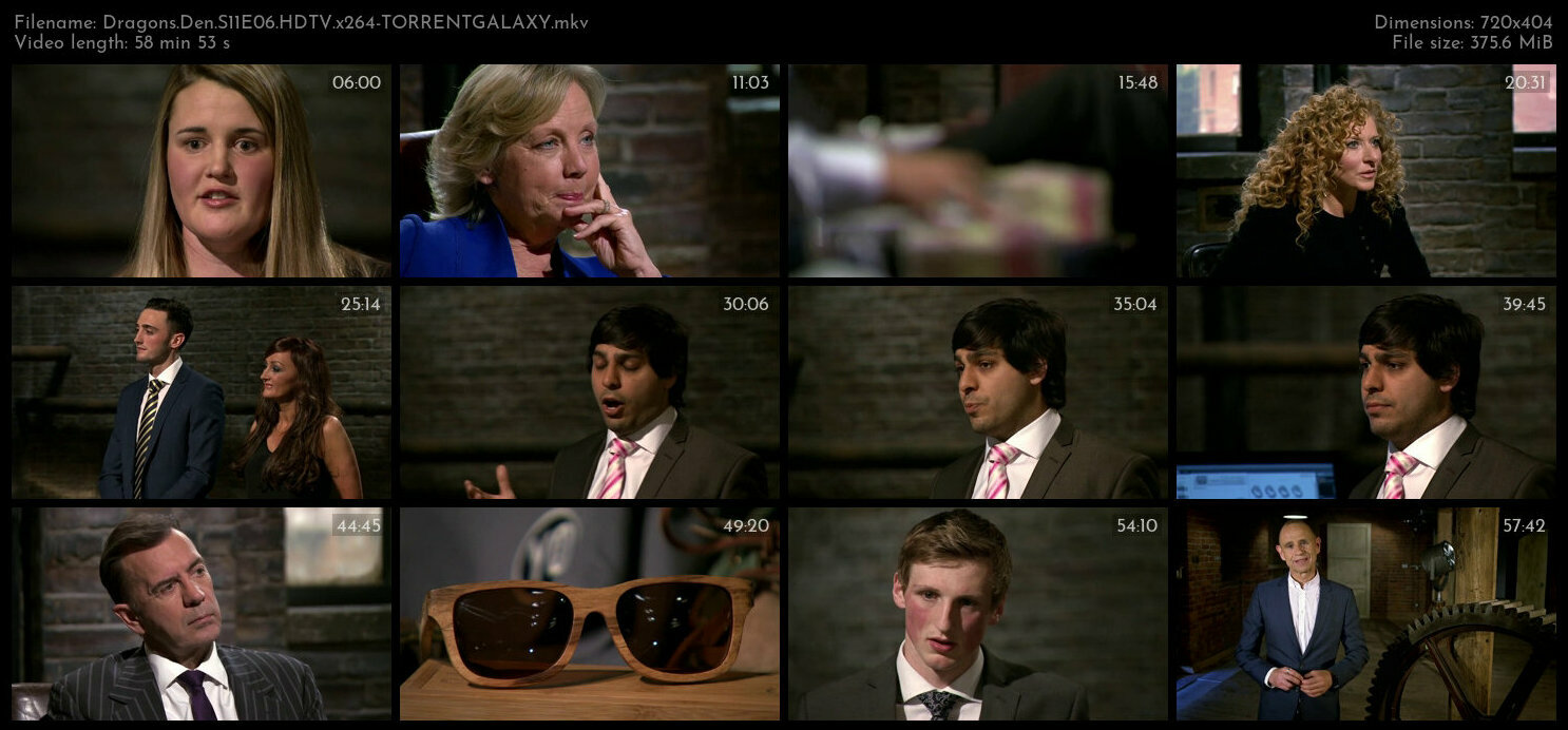 Dragons Den S11E06 HDTV x264 TORRENTGALAXY