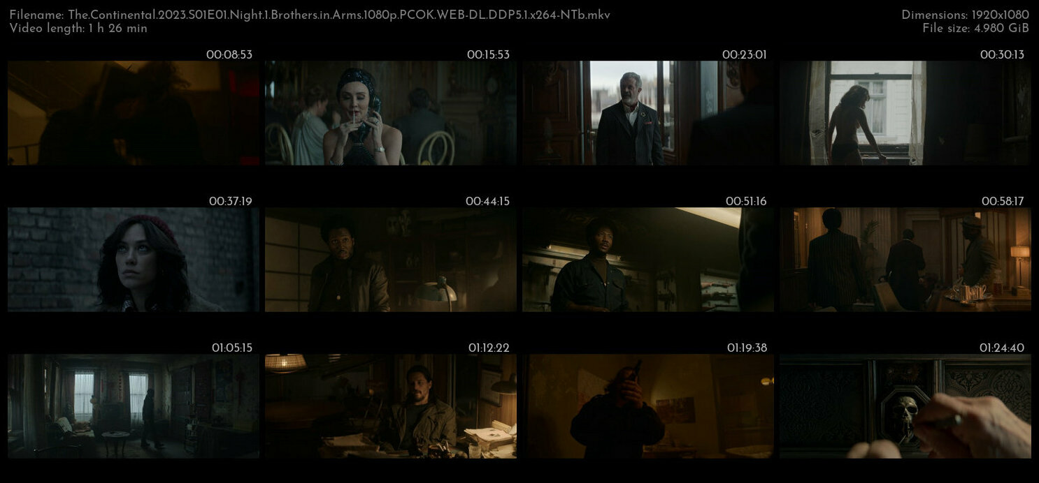 The Continental 2023 S01E01 Night 1 Brothers in Arms 1080p PCOK WEB DL DDP5 1 x264 NTb TGx