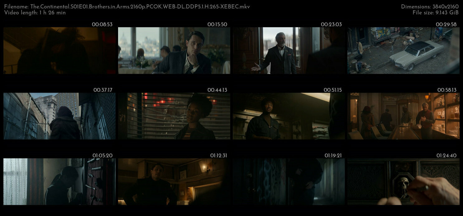 The Continental S01E01 Brothers in Arms 2160p PCOK WEB DL DDP5 1 H 265 XEBEC TGx