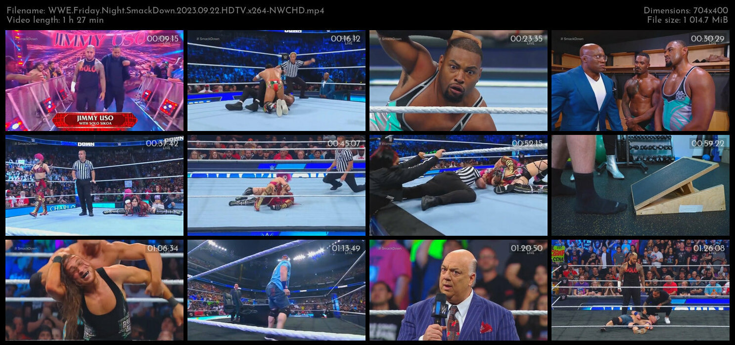 WWE Friday Night SmackDown 2023 09 22 HDTV x264 NWCHD TGx