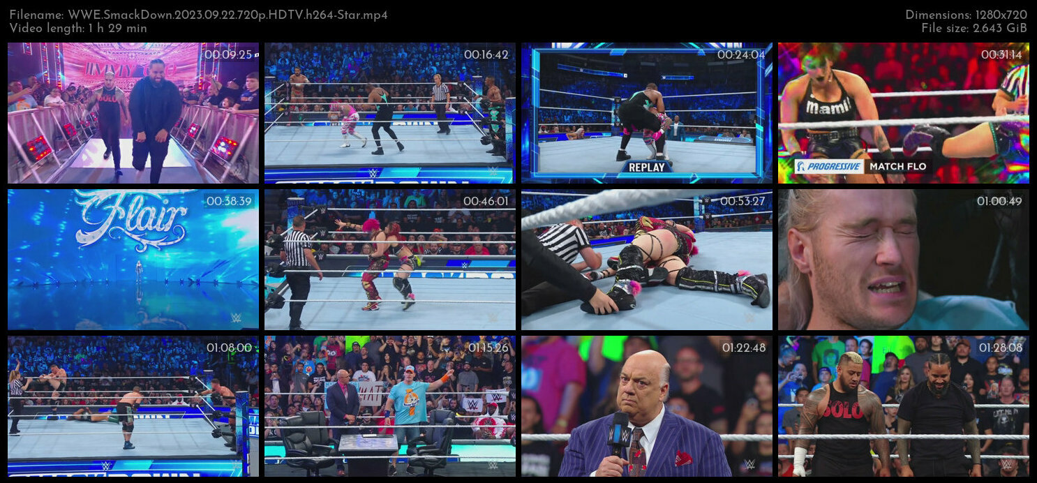 WWE SmackDown 2023 09 22 720p HDTV h264 Star TGx