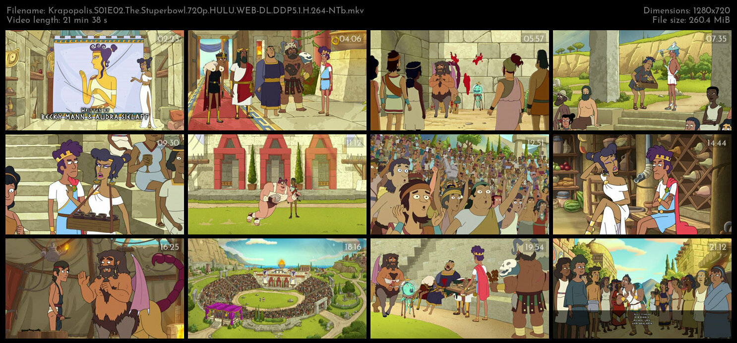 Krapopolis S01E02 The Stuperbowl 720p HULU WEB DL DDP5 1 H 264 NTb TGx