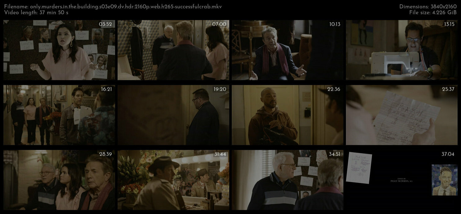 Only Murders in the Building S03E09 DV HDR 2160p WEB H265 SuccessfulCrab TGx