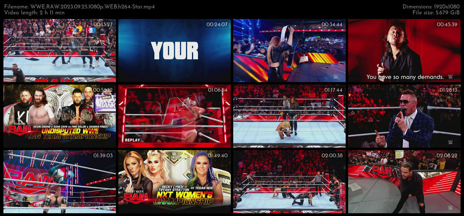 WWE RAW 2023 09 25 1080p WEB h264 Star TGx