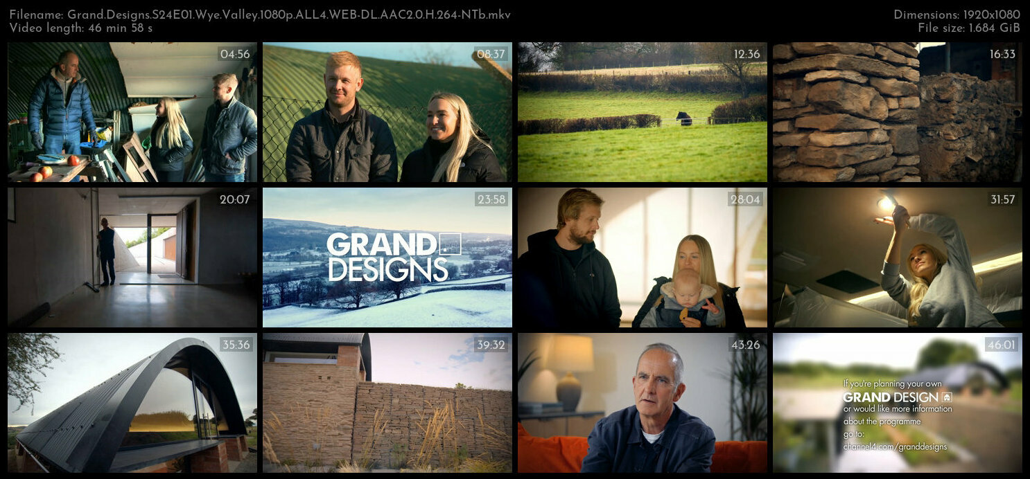 Grand Designs S24E01 Wye Valley 1080p ALL4 WEB DL AAC2 0 H 264 NTb TGx