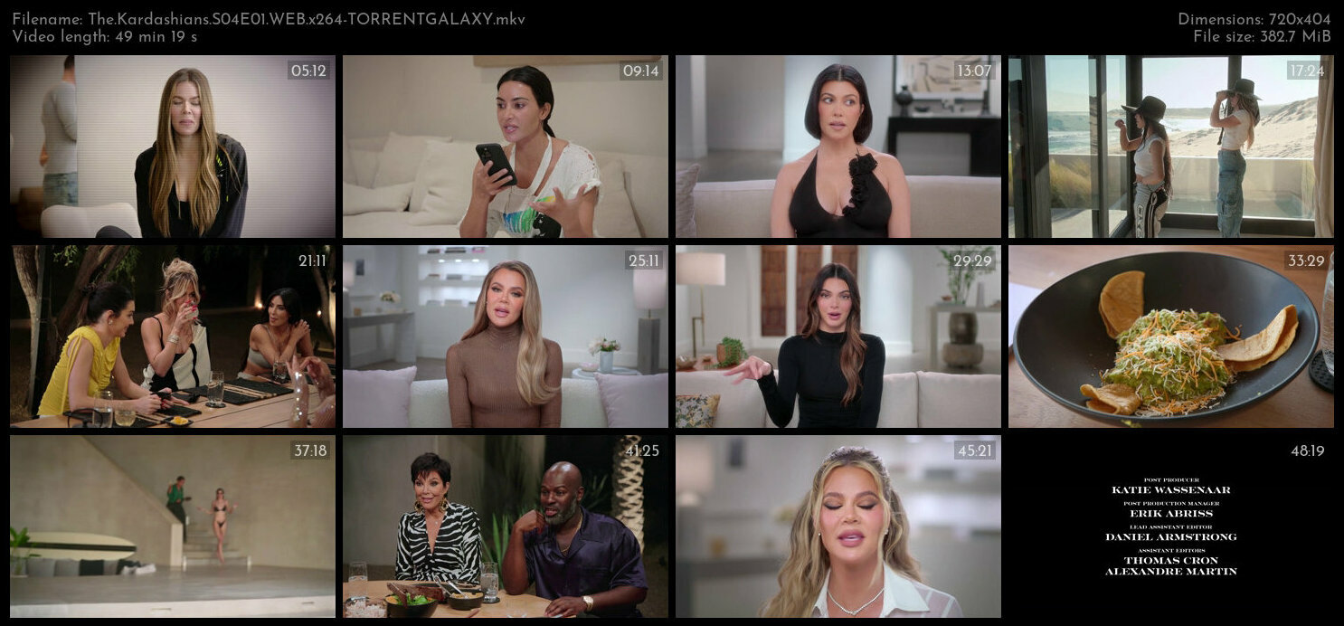 The Kardashians S04E01 WEB x264 TORRENTGALAXY
