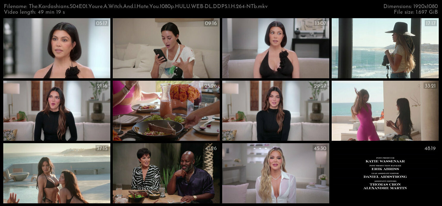 The Kardashians S04E01 Youre A Witch And I Hate You 1080p HULU WEB DL DDP5 1 H 264 NTb TGx