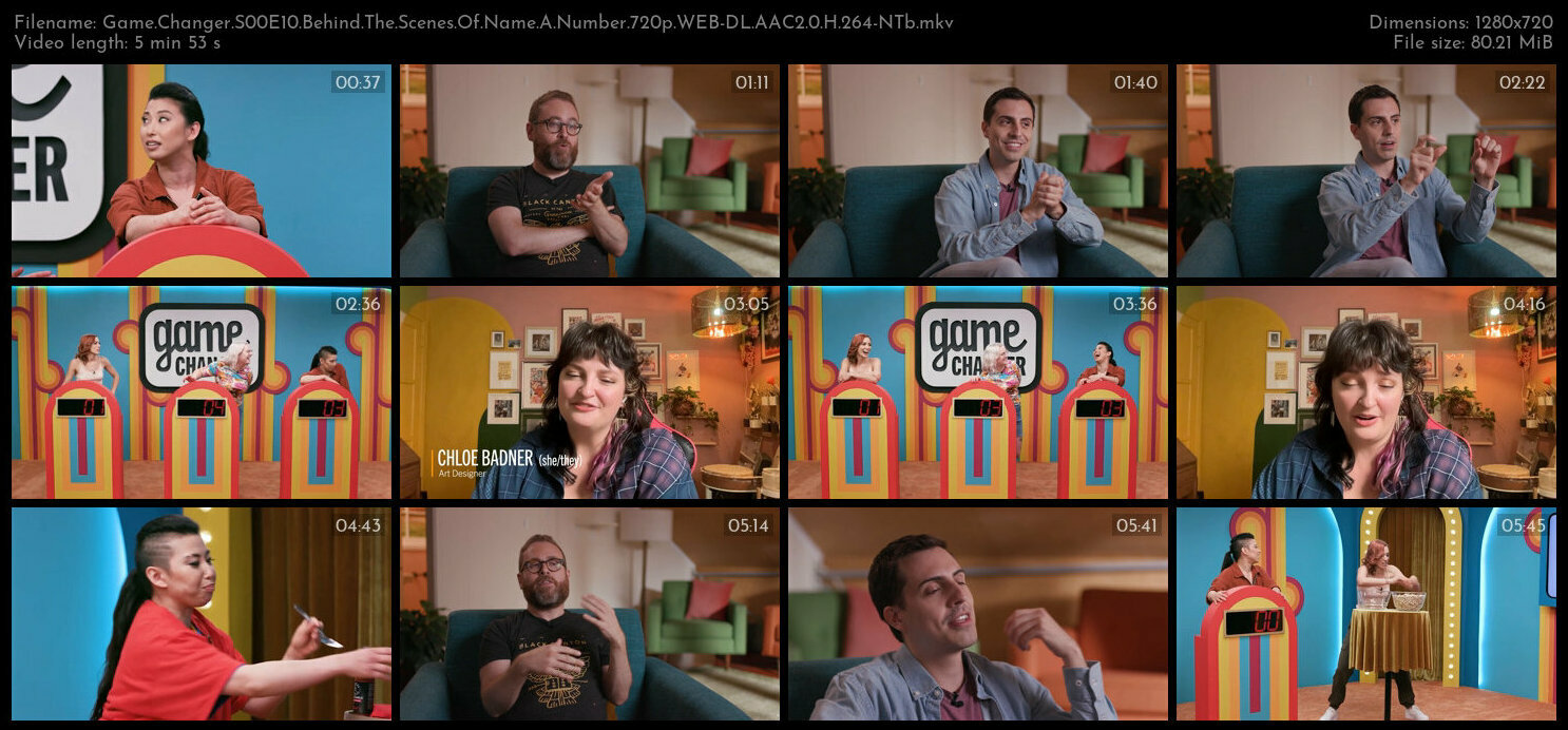 Game Changer S00E10 Behind The Scenes Of Name A Number 720p WEB DL AAC2 0 H 264 NTb TGx