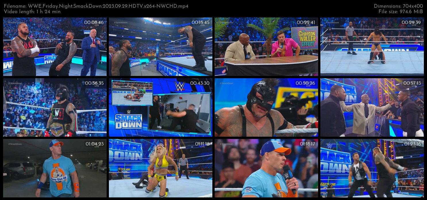 WWE Friday Night SmackDown 2023 09 29 HDTV x264 NWCHD TGx