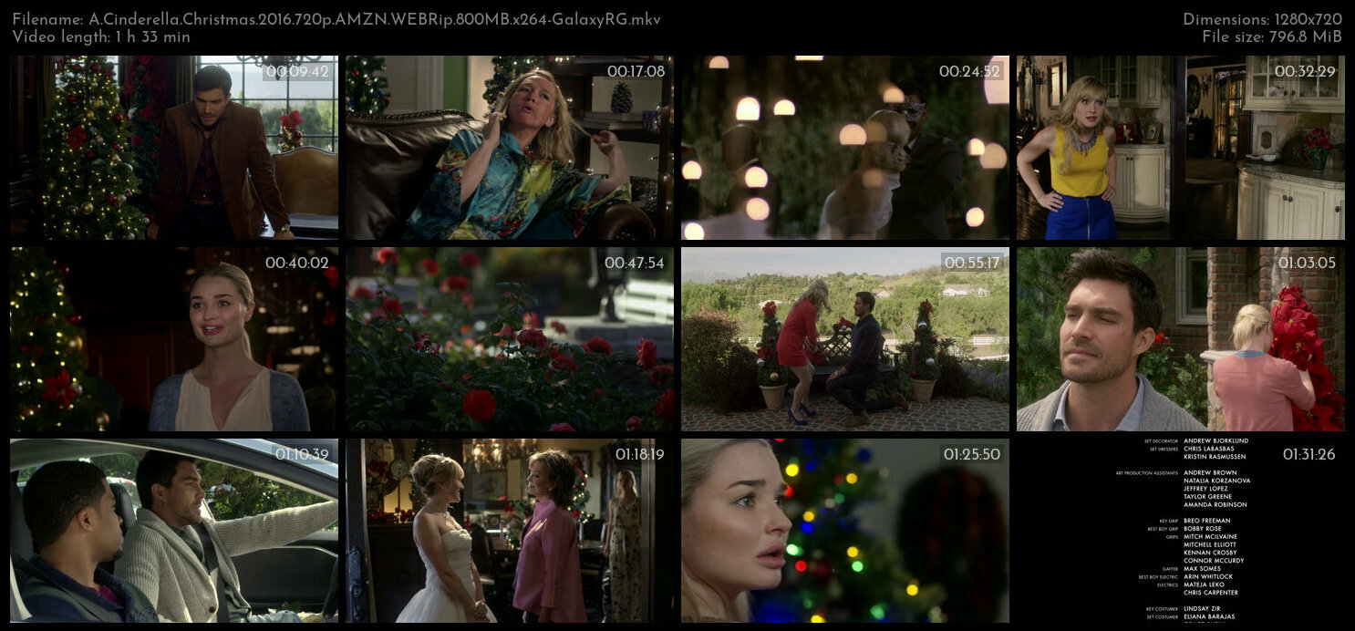 A Cinderella Christmas 2016 720p AMZN WEBRip 800MB x264 GalaxyRG