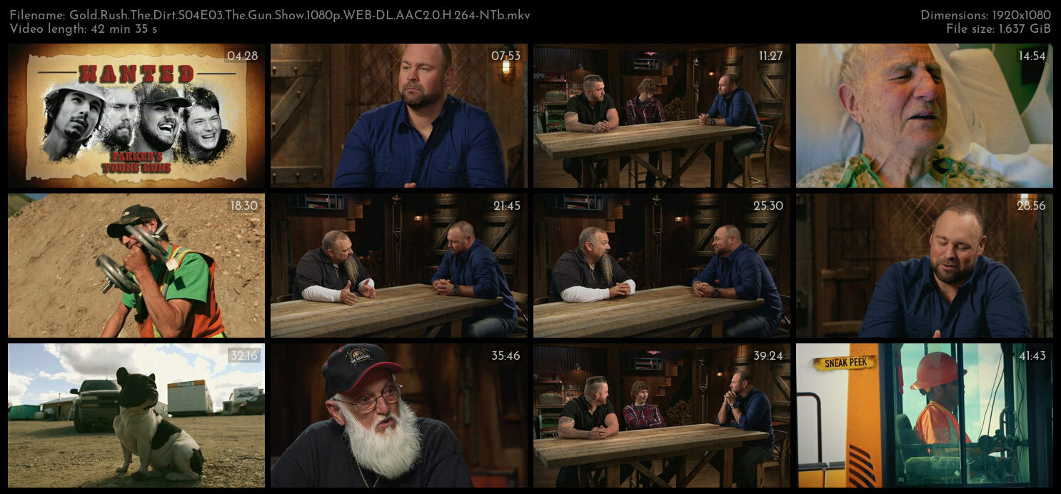 Gold Rush The Dirt S04E03 The Gun Show 1080p WEB DL AAC2 0 H 264 NTb TGx