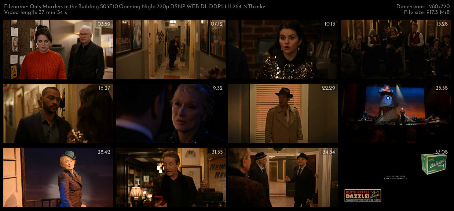 Only Murders in the Building S03E10 Opening Night 720p DSNP WEB DL DDP5 1 H 264 NTb TGx