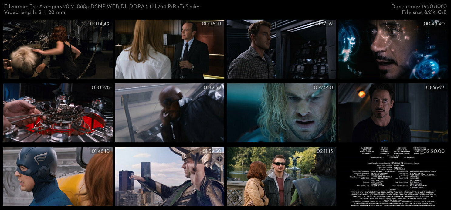 The Avengers 2012 1080p DSNP WEB DL DDPA 5 1 H 264 PiRaTeS TGx