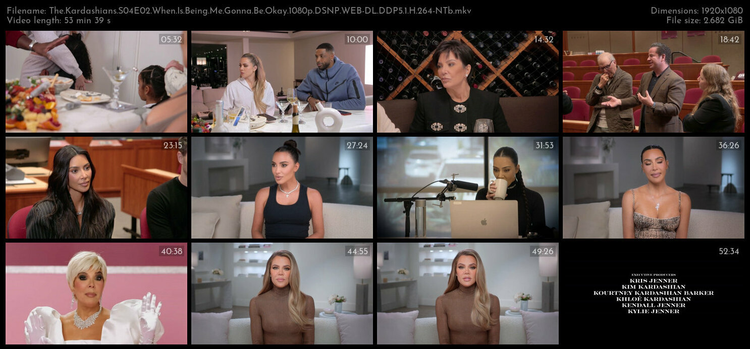 The Kardashians S04E02 When Is Being Me Gonna Be Okay 1080p DSNP WEB DL DDP5 1 H 264 NTb TGx