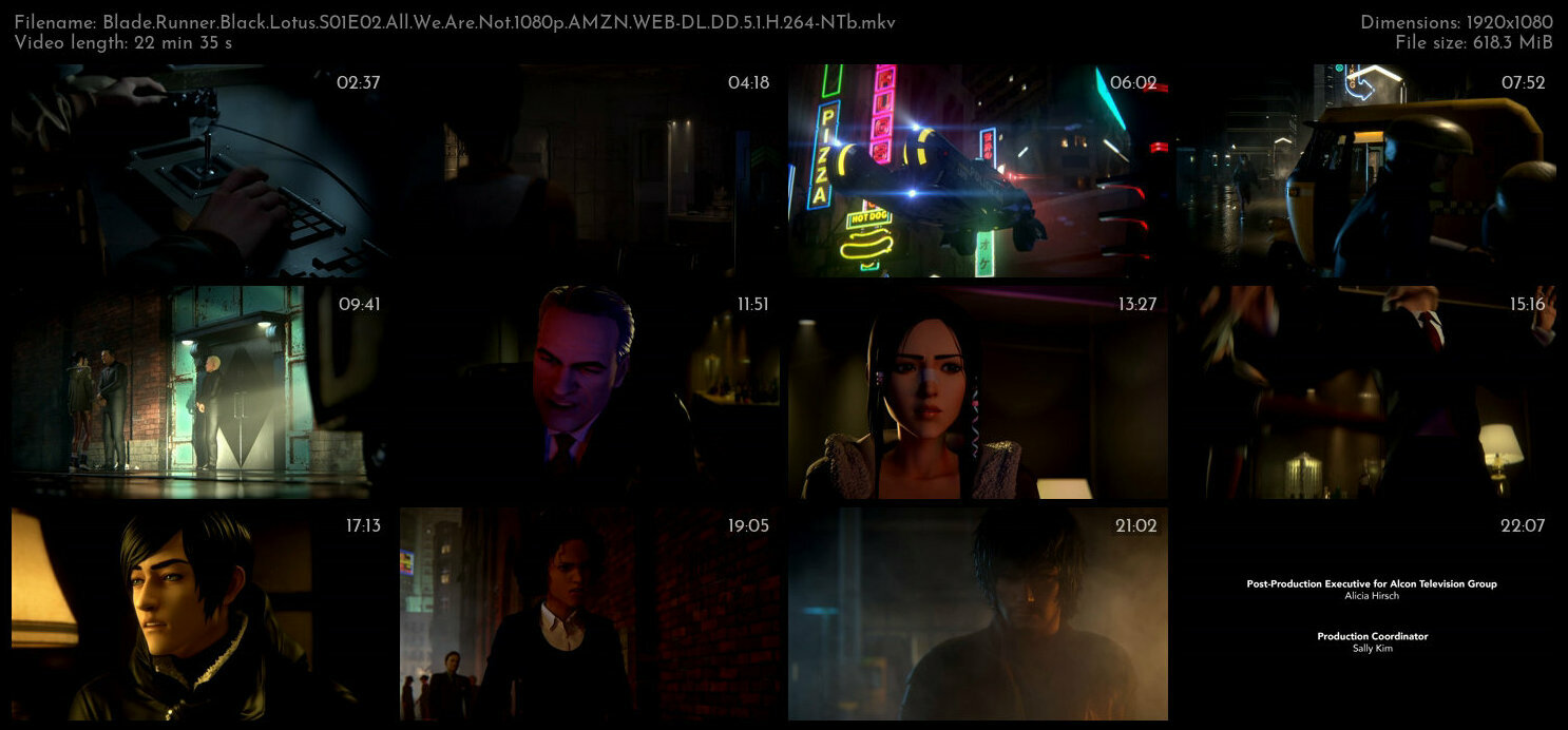 Blade Runner Black Lotus S01E02 All We Are Not 1080p AMZN WEB DL DD 5 1 H 264 NTb TGx